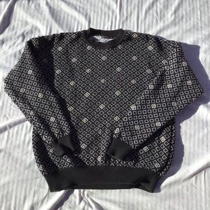 Claiborne Grandpa sweater retro style